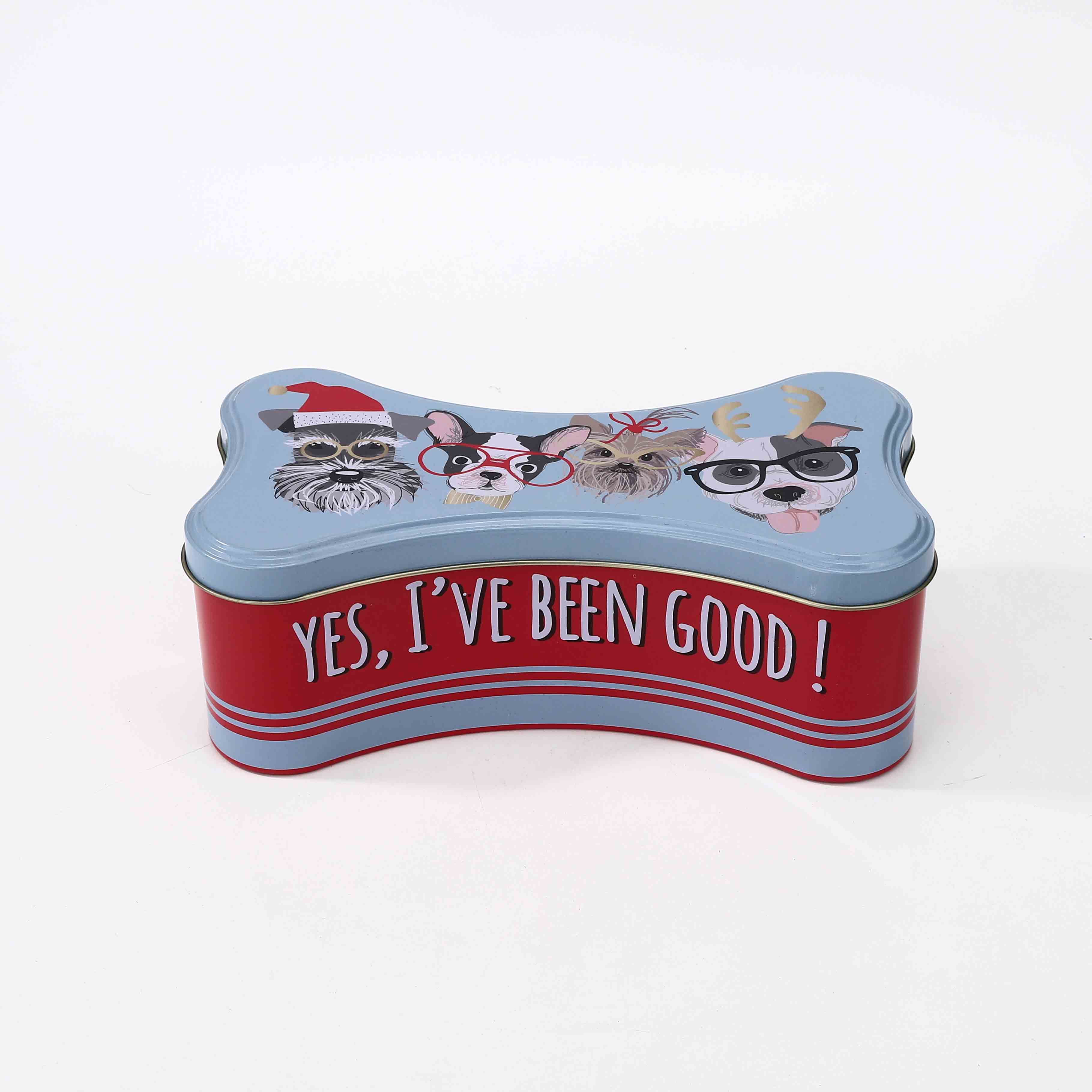 Bone Shape Tin box