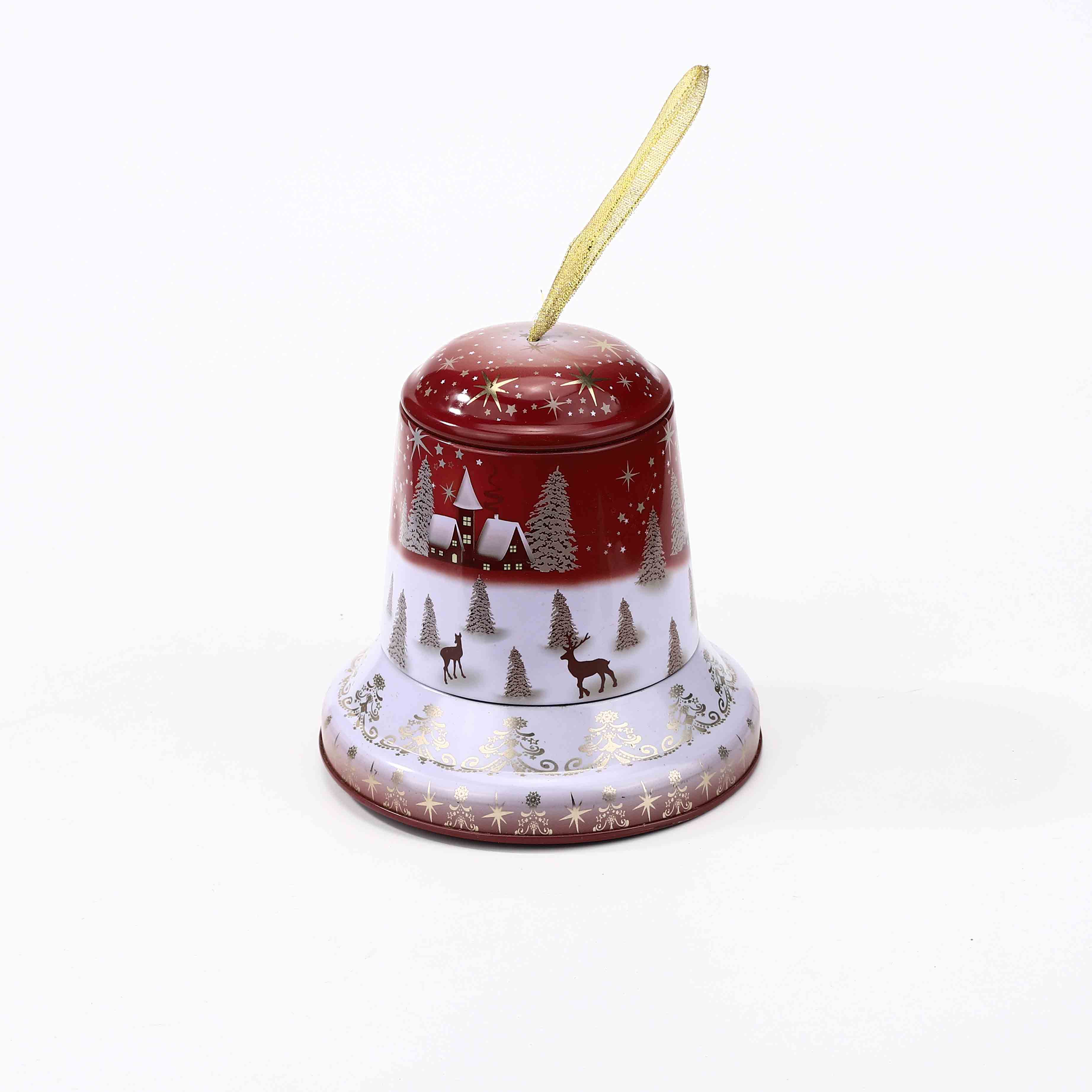 Christmas Bell Shape Tin Box