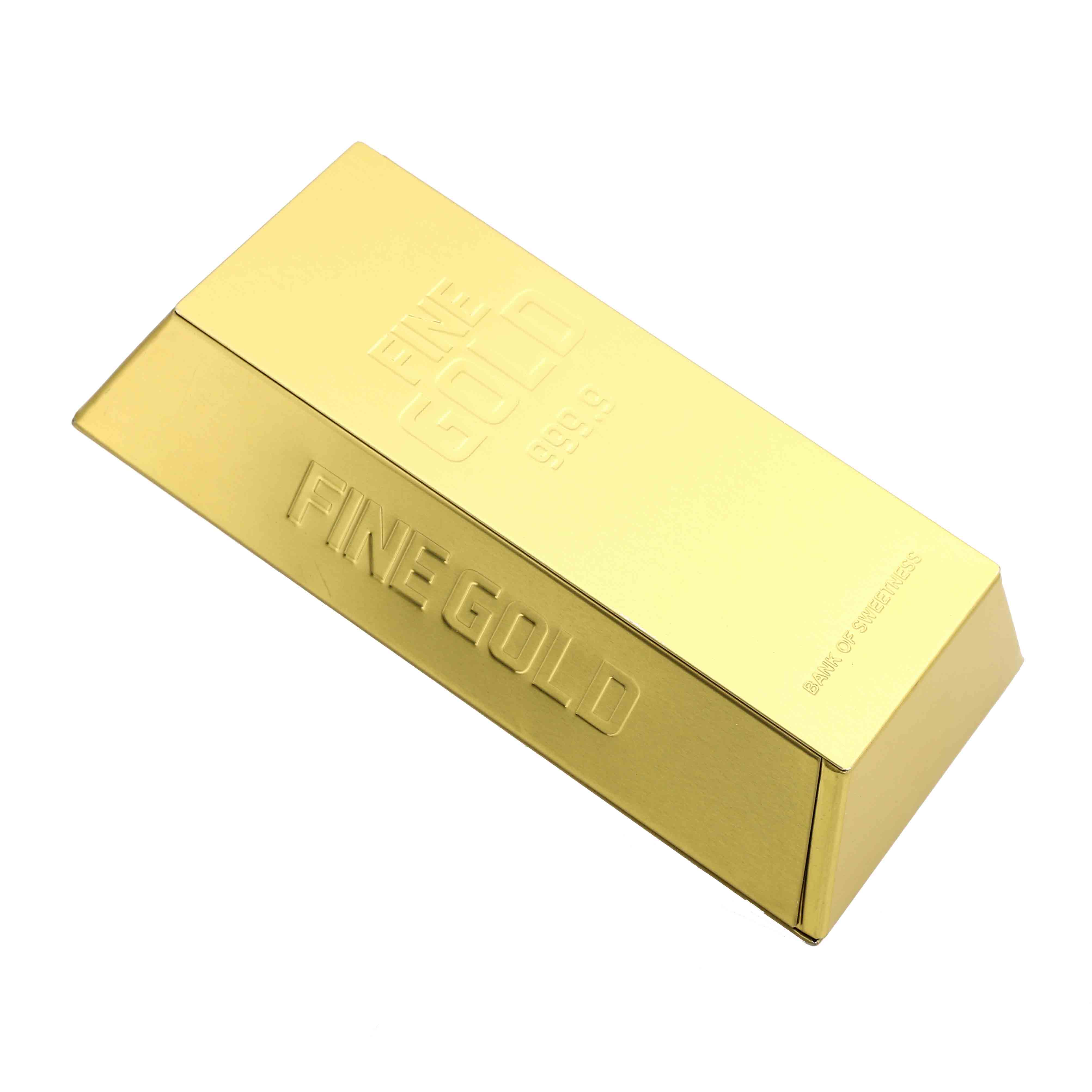 Golden Brick Chocolate Tin Can