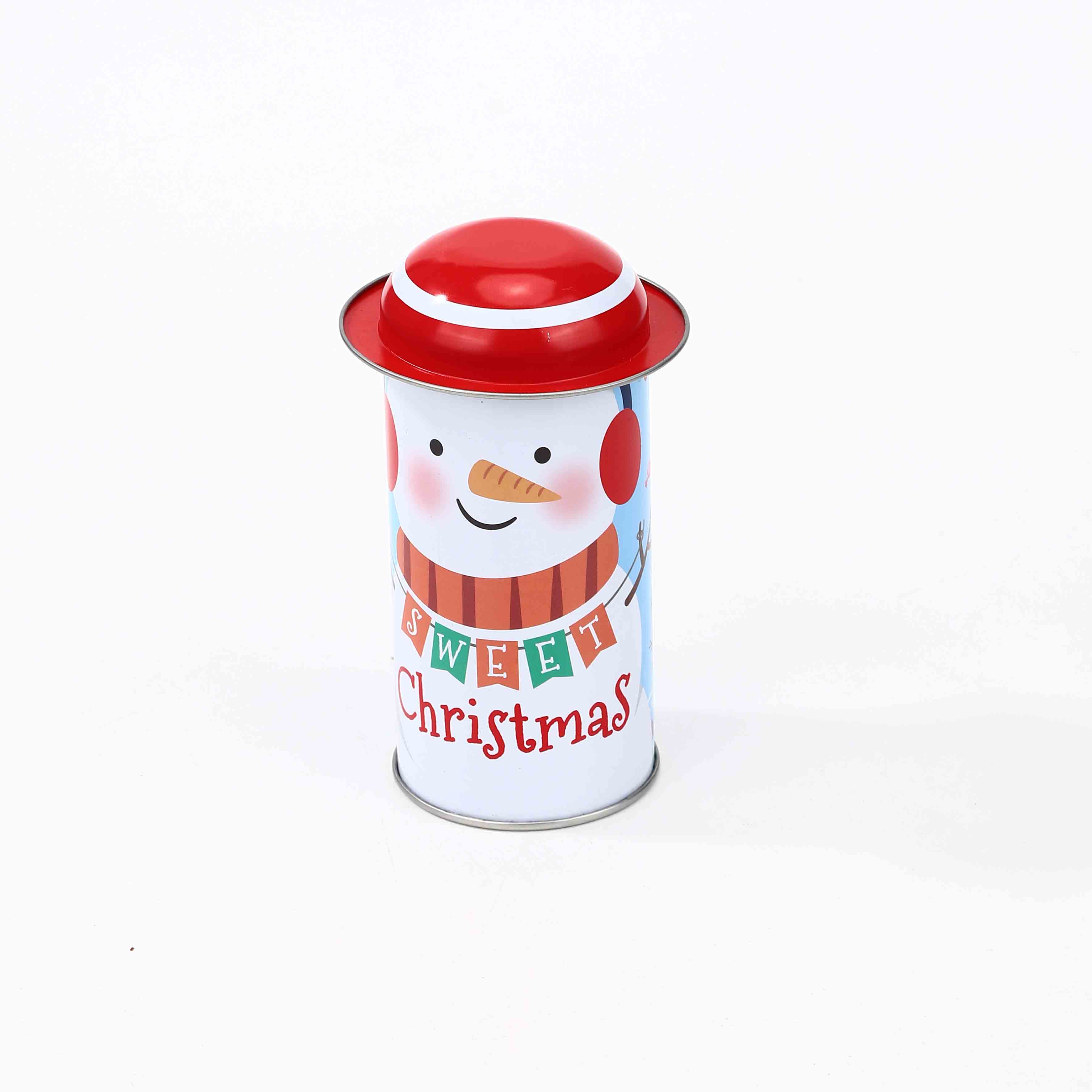 Christmas Cap Candy Tin Box