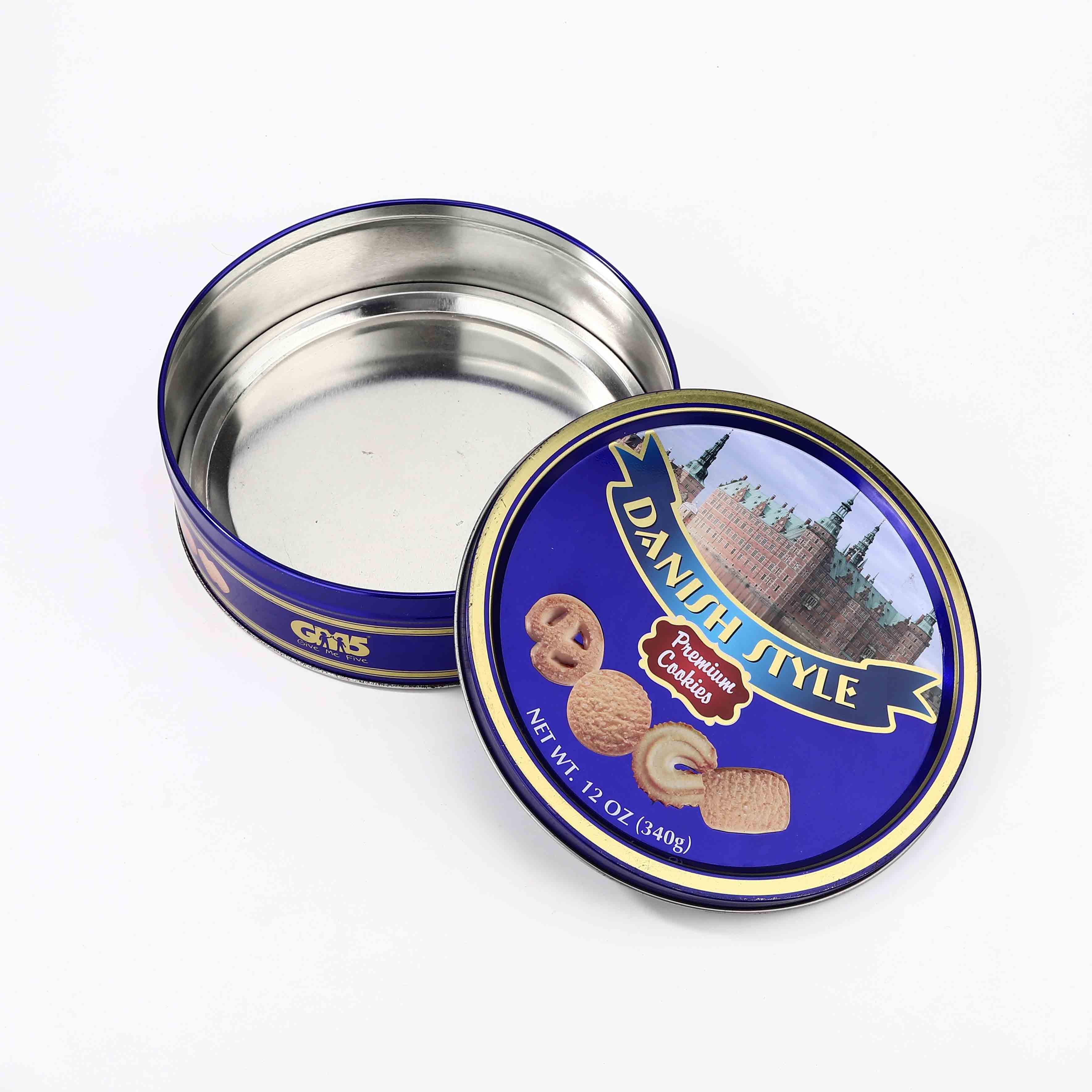 Cookies Round Shape Tin box