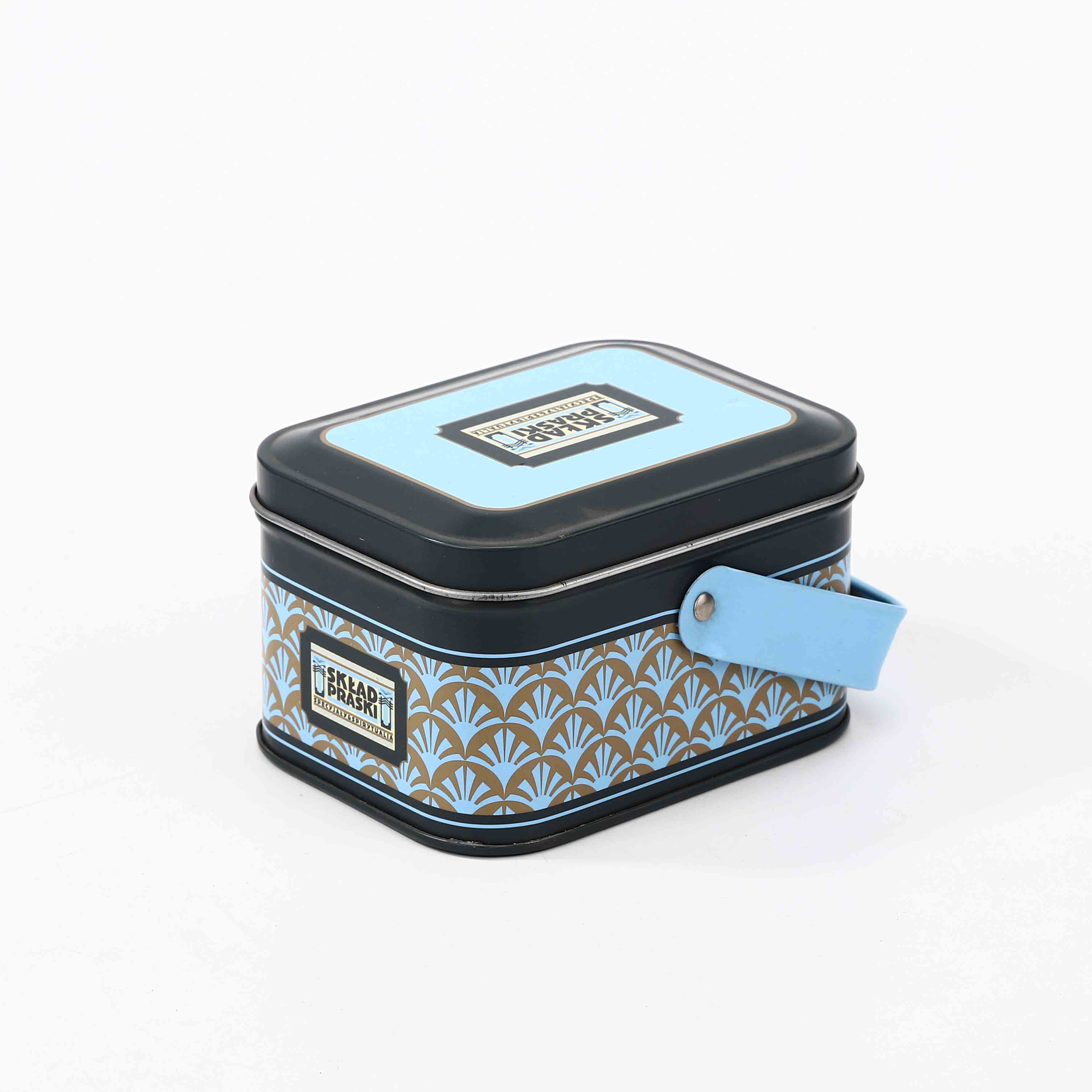 Rectangle Tin Can with Handle