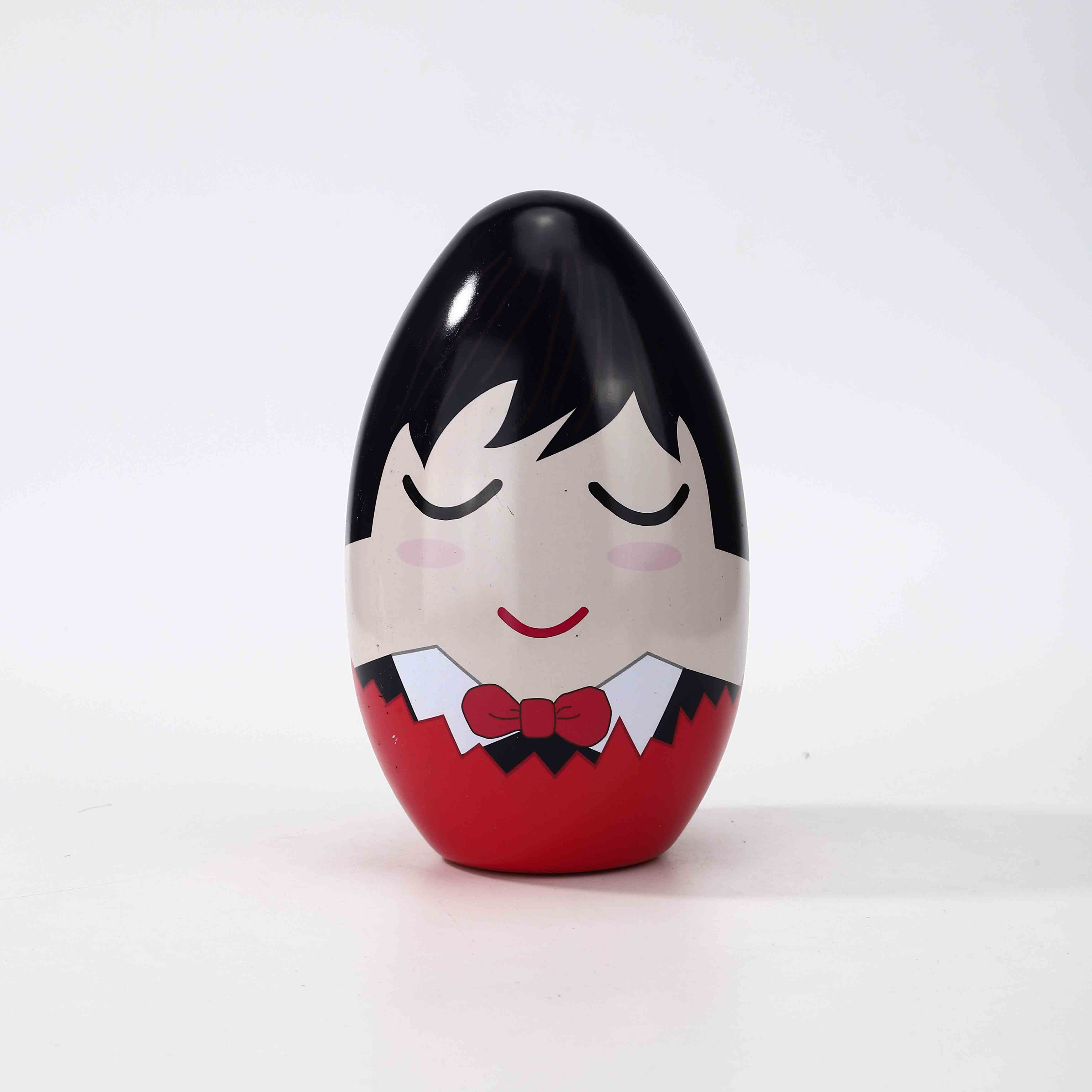 Egg Shape Tin Can